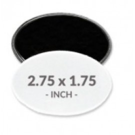 2.75 X 1.75 Inch Oval Magnet Buttons with Logo  2.75 X 1.75 Inch Oval Magnet Buttons with Logo