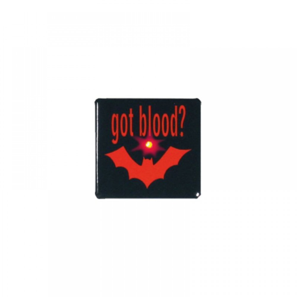 1 1/2" Square Blinkie with Logo