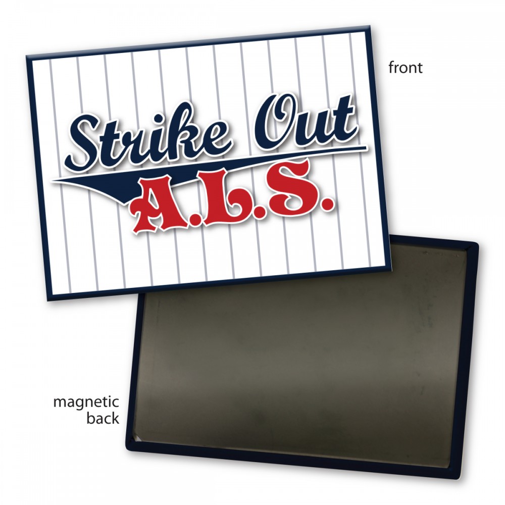 Rectangle Button - 2.5" x 3.5" - Magnet Backing with Logo