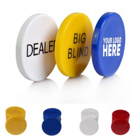 Promotional Dealer Plastic Poker Button