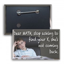 Rectangle Button w/ Pin with Logo  Rectangle Button w/ Pin with Logo