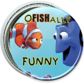 Custom Kids - Nemo, Ofishally Funny - 1 Inch Round Button  Custom Kids - Nemo, Ofishally Funny - 1 Inch Round Button