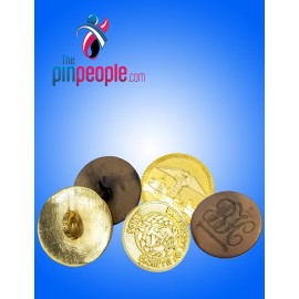 2 3/4'' Photo Etched /Laser Screen Button (Jkt) with Logo  2 3/4