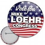 Circle 1 - 3" Round Pin Button with Logo