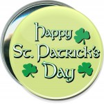 St. Patrick's Day - Happy St. Patrick's Day - 3 Inch Round Button with Logo