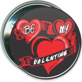 Valentine's Day - Be My Valentine, 2 - 2 1/4 Inch Round Button with Logo
