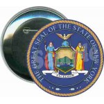 Personalized States - The Great Seal of New York - 3 Inch Round Button