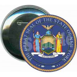 Personalized States - The Great Seal of New York - 3 Inch Round Button