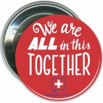 Event - In This Together, Coronavirus, COVID-19 - 2 1/4 Inch Round Button with Logo