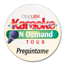 4" Round Custom Celluloid Button (Full-Color) with Logo  4" Round Custom Celluloid Button (Full-Color) with Logo