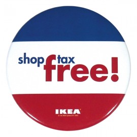 Custom 3" Full Color Round Button w/Safety Pin  Custom 3" Full Color Round Button w/Safety Pin