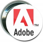 Business - Adobe - 2 1/4 Inch Round Button Custom Imprinted