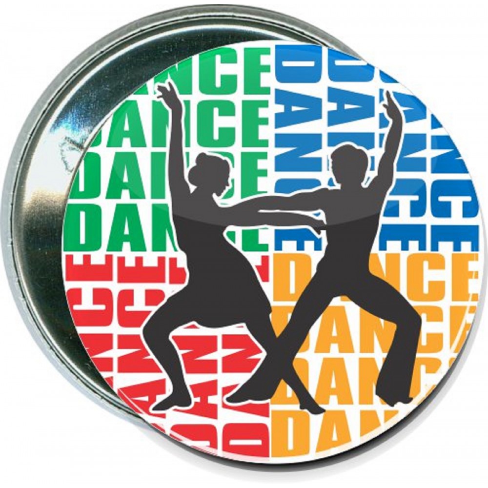 Custom Dance - Dance, 4 - 2 1/4 Inch Round Button