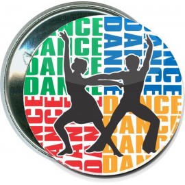 Custom Dance - Dance, 4 - 2 1/4 Inch Round Button  Custom Dance - Dance, 4 - 2 1/4 Inch Round Button