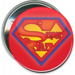 Promotional Fathers Day - Super Dad - 2 1/4 Inch Round Button