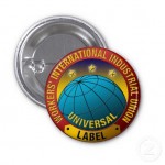 3.5" Round Promotional Button w/ Locking Safety Pin Logo Printed