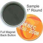 Customized Custom Buttons - 1 Inch Round, Full Magnet