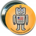 Business - US Digital - 2 1/4 Inch Round Button Logo Printed