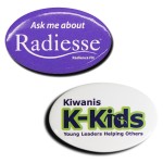Celluloid Button (2 3/4"x1 3/4") with Logo
