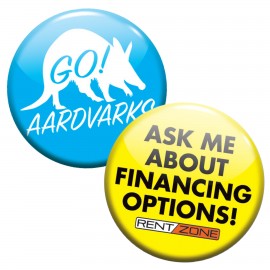 Customized Circle Button - 3" - Pin Backed