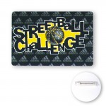 Custom Imprinted Rectangle Shape Plastic Button (2"x3")