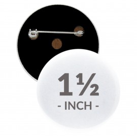 1 1/2 Inch Round Custom Buttons with Logo  1 1/2 Inch Round Custom Buttons with Logo