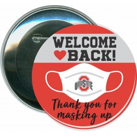 Customized Welcome Back, Masking Up, COVID-19, Coronavirus - 3 Inch Round Button