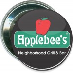 Logo Printed Business - Applebee's, Neighborhood Grill and Bar - 2 1/4 Inch Round Button