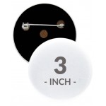 3 Inch Round Custom Button with Logo