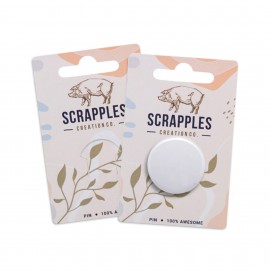 1" Round X 1 Button Packs with Logo  1" Round X 1 Button Packs with Logo