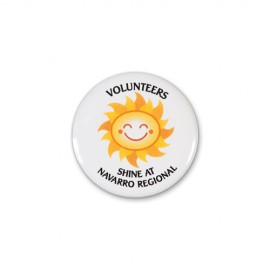 Round Button w/ Safety Pin Back (1 3/4" Diameter) with Logo  Round Button w/ Safety Pin Back (1 3/4" Diameter) with Logo