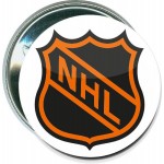Hockey - NHL, 2 - 2 1/4 Inch Round Button with Logo