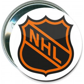 Hockey - NHL, 2 - 2 1/4 Inch Round Button with Logo  Hockey - NHL, 2 - 2 1/4 Inch Round Button with Logo