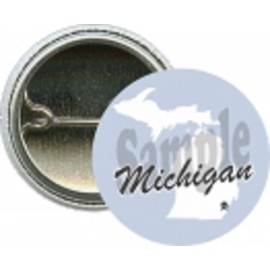 Customized States - Michigan, 1 - 1 Inch Round Button