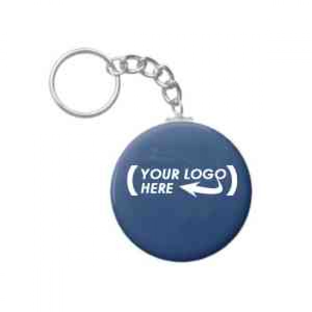 1 1/2" Round Custom Key Chain Buttons with Logo