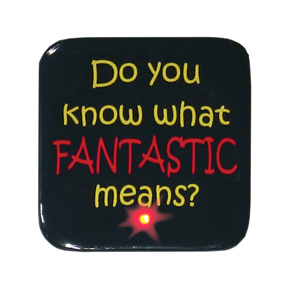 Branded 2" Square Full Color Flashing Blinking Button w/Metal Backing Branded 2" Square Full Color Flashing Blinking Button w/Metal Backing