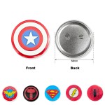 Full Color Round Button w/Safety Pin with Logo