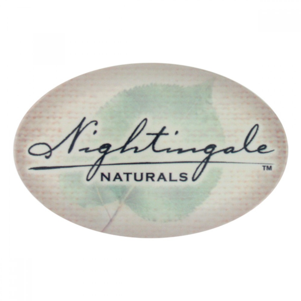 Logo Printed 1 3/4" X 2 3/4" Oval Full Color Button w/Safety Pin Logo Printed 1 3/4" X 2 3/4" Oval Full Color Button w/Safety Pin
