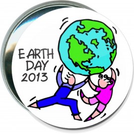 Earth Day - Earth Day 2013 - 3 Inch Round Button with Logo