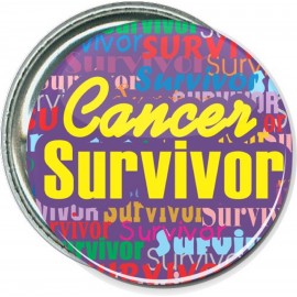 Awareness - Cancer Survivor - 1 1/2 Inch Round Button with Logo  Awareness - Cancer Survivor - 1 1/2 Inch Round Button with Logo