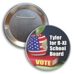 Promotional 3 Diam Round Button w/ Pin