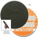 Custom Buttons - 6 Inch Round, Pin/Easel with Logo