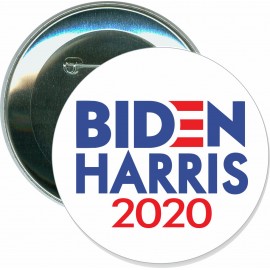 Political - Biden Harris 2020 - 3 Inch Round Button with Logo