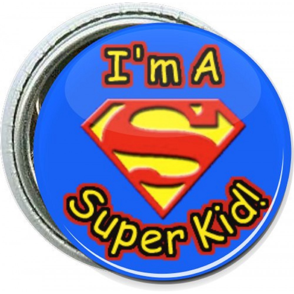 Customized Kids - I'm a Super Kid - 1 Inch Round Button