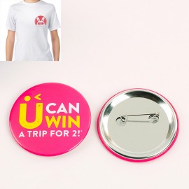 Personalized Custom 3'' Round Button Pin