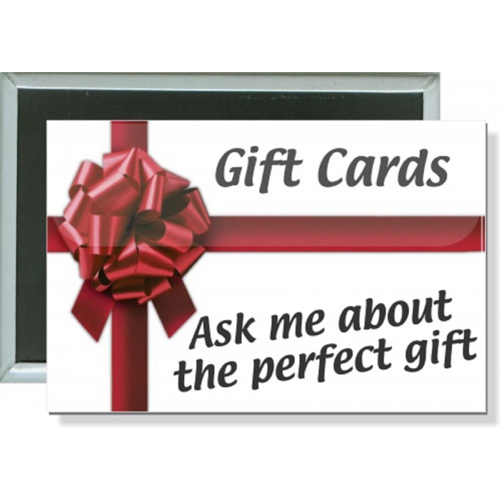 Personalized Business - Ask Me About the Perfect Gift - 3 X 2 Inch Rectangular Button