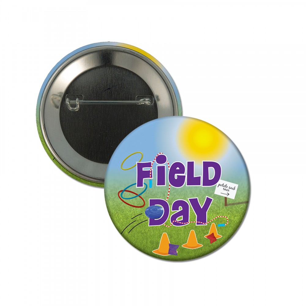 Logo Printed Field Day Button (2-1/4") Logo Printed Field Day Button (2-1/4")