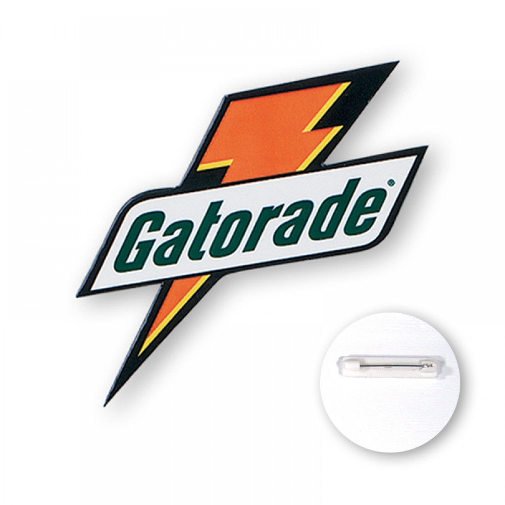 Branded Custom Polystyrene Plastic Button (6-6.9 Sq. In.) Branded Custom Polystyrene Plastic Button (6-6.9 Sq. In.)