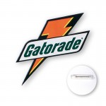 Branded Custom Polystyrene Plastic Button (6-6.9 Sq. In.)