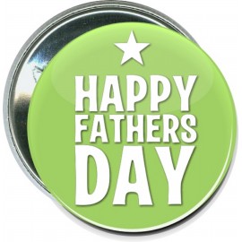 Customized Fathers Day - Happy Fathers Day Star - 2 1/4 Inch Round Button  Customized Fathers Day - Happy Fathers Day Star - 2 1/4 Inch Round Button